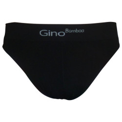 Pánské Bezešvé Slipy Gino Bamboo Black (51003)