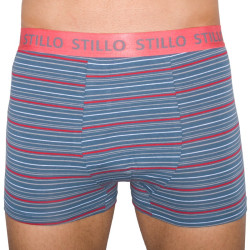 Pánské boxerky Stillo šedé s červenými proužky (STP-010)