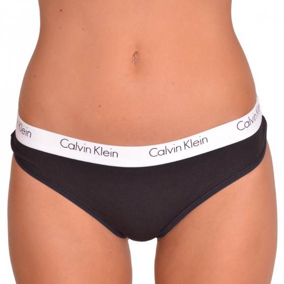 2PACK dámská tanga Calvin Klein černá (QD3583E-001)