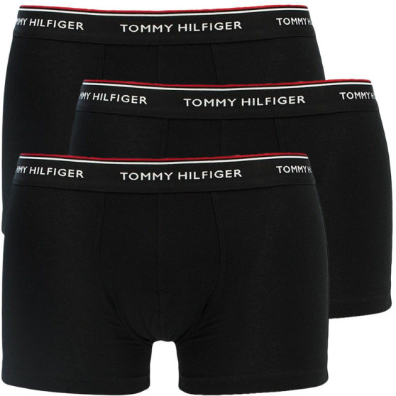 3PACK pánské boxerky Tommy Hilfiger černé nadrozměr (1U87905252 990)