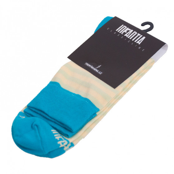 Ponožky Infantia Classicline světle modro žluté proužky