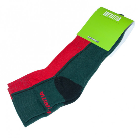 Ponožky Infantia Streetline červeno zelené