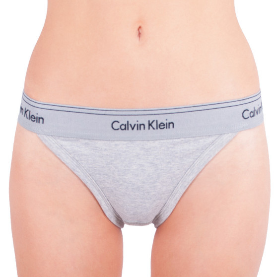 Dámské kalhotky Calvin Klein šedé (QF4525E-020)