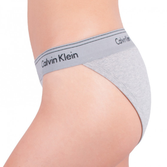 Dámské kalhotky Calvin Klein šedé (QF4525E-020)
