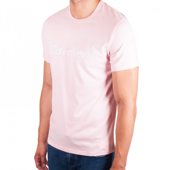 Pánské tričko Calvin Klein růžové (NM1129E-EVK)
