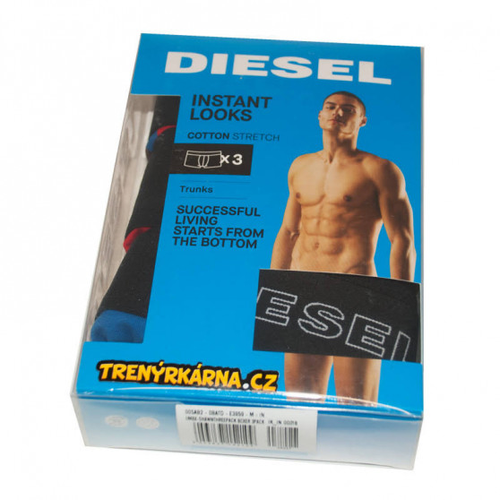 3PACK pánské boxerky Diesel vícebarevné (00SAB2-0BATD-E3959)