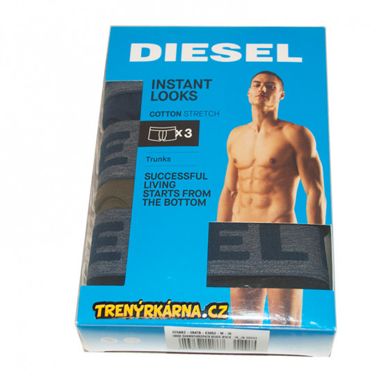 3PACK pánské boxerky Diesel vícebarevné (00SAB2-0BATB-E3952)