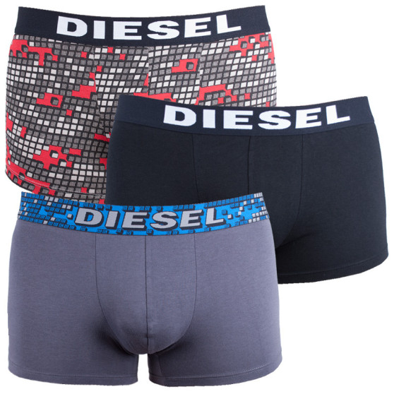 3PACK pánské boxerky Diesel vícebarevné (00SAB2-0BATA-E3961)