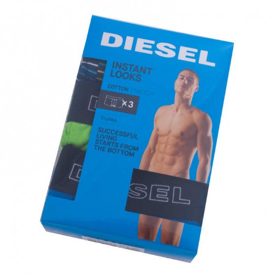3PACK pánské boxerky Diesel vícebarevné (00SAB2-0CATE-E4029)