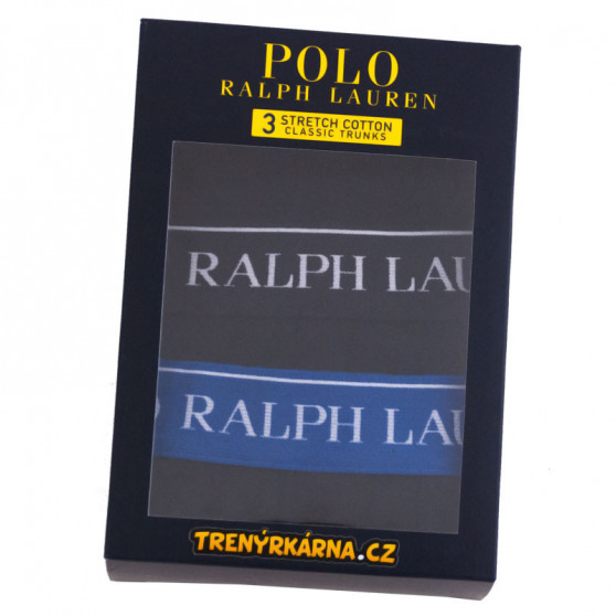 3PACK pánské boxerky Ralph Lauren černé (714662050016)