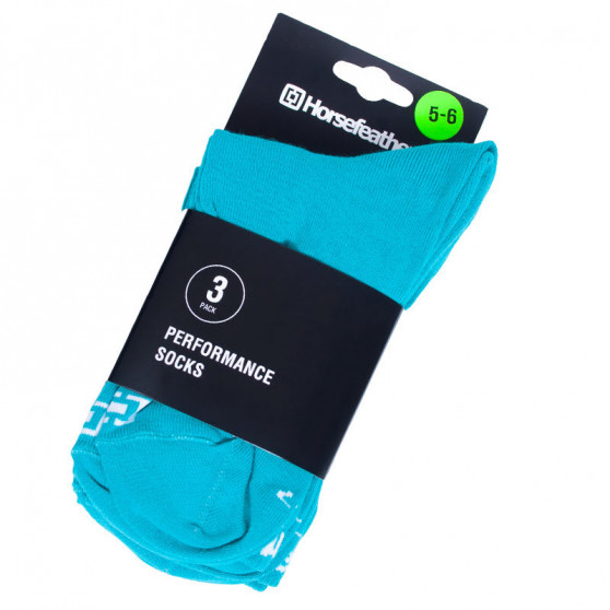 3PACK ponožky Horsefeathers zelené (AW017A)