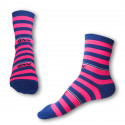 Ponožky Styx crazy modro růžové proužky (H321)