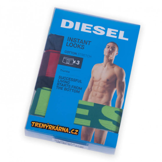 3PACK pánské boxerky Diesel vícebarevné (00SAB2-0GAPG-12)