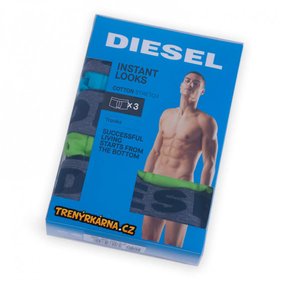 3PACK pánské boxerky Diesel vícebarevné (00SAB2-0BATB-E4064)
