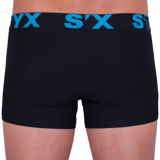Pánské boxerky Styx sportovní guma nadrozměr černé (R961)