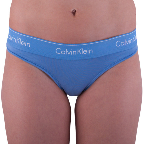 Dámská tanga Calvin Klein modrá (F3786E-PWB)