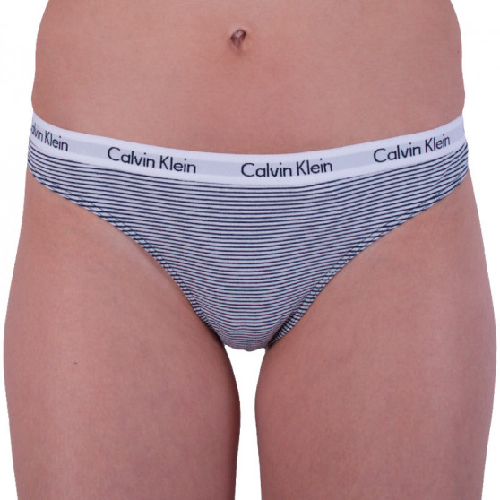 3PACK dámská tanga Calvin Klein vícebarevná (QD3587E-YS3)