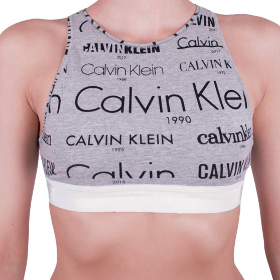 Dámská podprsenka Calvin Klein šedá (GF4056E-HLB)