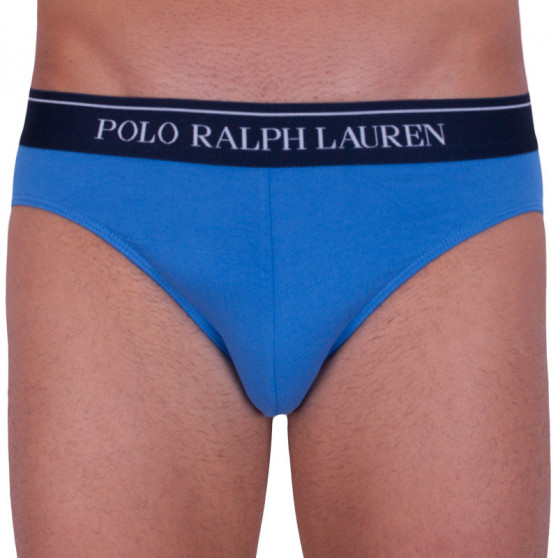 3PACK pánské slipy Ralph Lauren modré (714513423005)