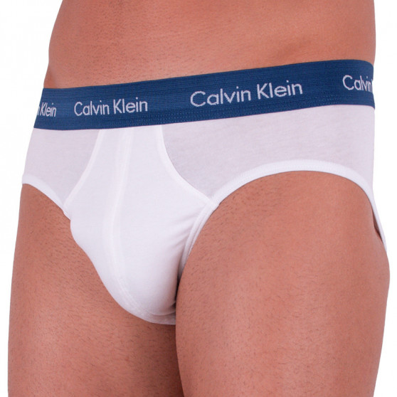 3PACK pánské slipy Calvin Klein bílé (U2661G-WZQ)