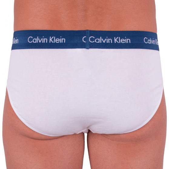 3PACK pánské slipy Calvin Klein bílé (U2661G-WZQ)