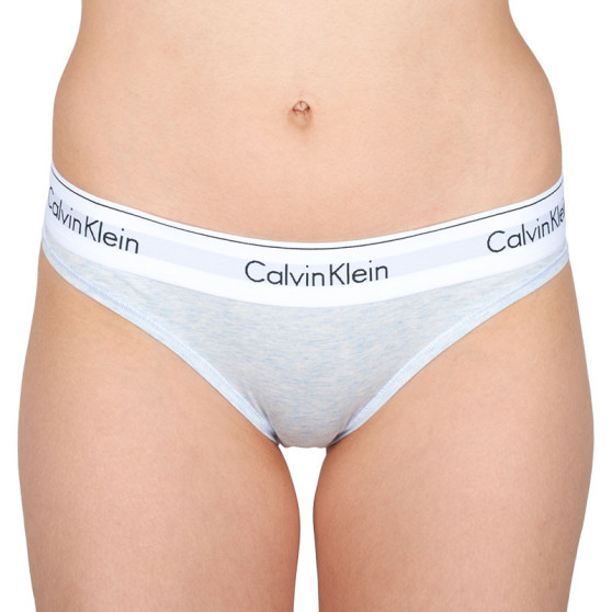 Dámské kalhotky Calvin Klein šedé (F3787E-WZH)