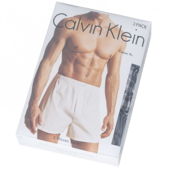 3PACK pánské trenky Calvin Klein classic fit vícebarevné (U1732A-GGM)