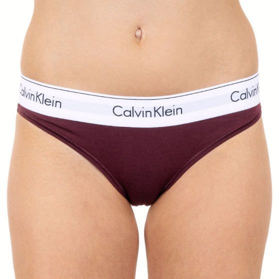 Dámské kalhotky Calvin Klein vínové (F3787E-MDO)
