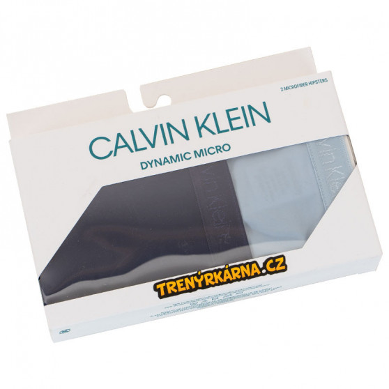 2PACK dámské kalhotky Calvin Klein modré (QD3696E-AAN)