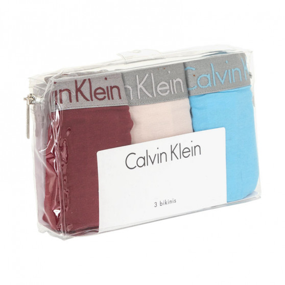3PACK dámské kalhotky Calvin Klein vícebarevné (QD3589E-RJV)