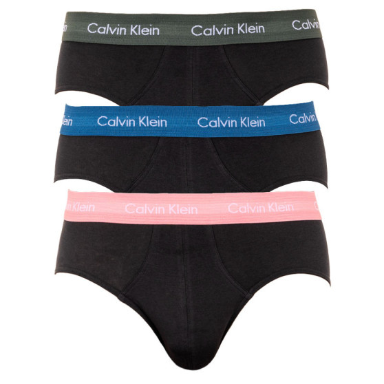 3PACK pánské slipy Calvin Klein černé (U2661G-HDL)