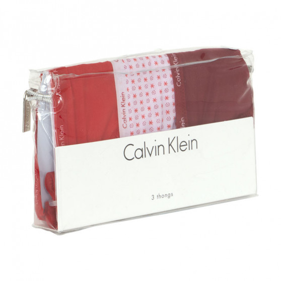 3PACK dámská tanga Calvin Klein vícebarevná (QD3592E-3MJ)