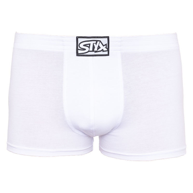 E-shop Pánské boxerky Styx klasická guma bílé