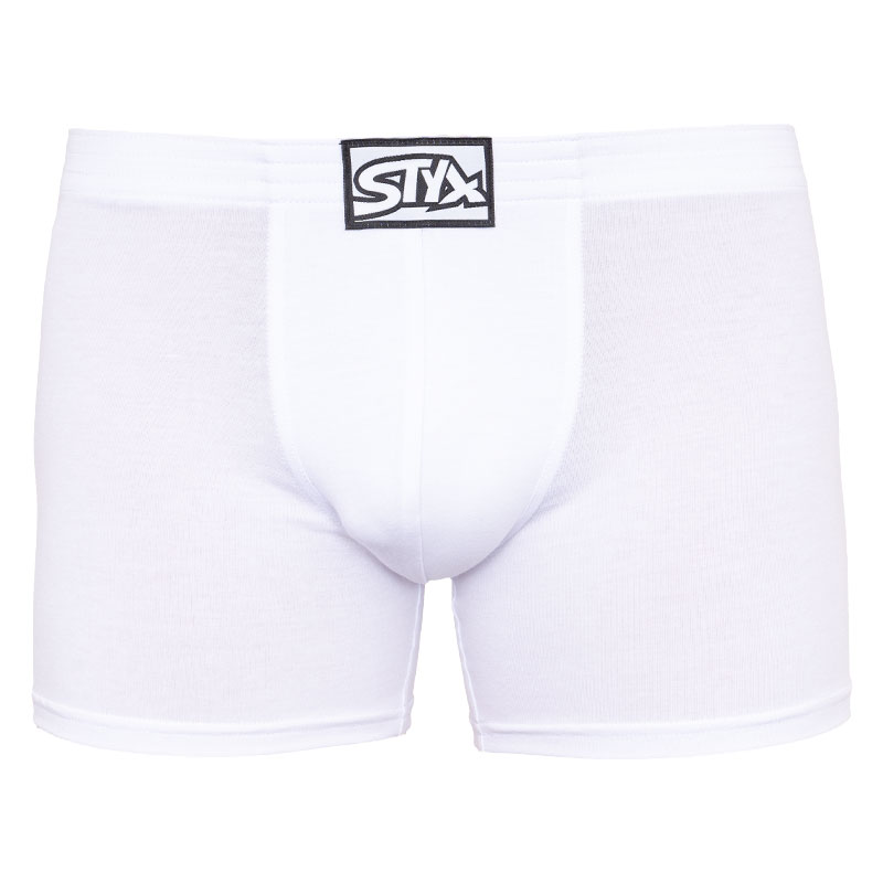 E-shop Pánské boxerky Styx long klasická guma bílé