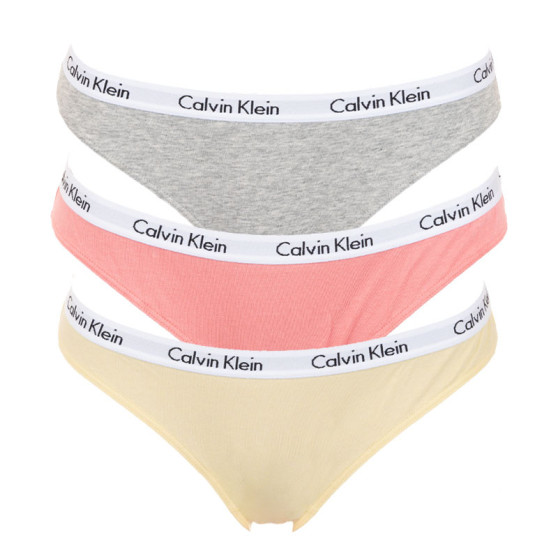 3PACK dámské kalhotky Calvin Klein vícebarevné (QD3588E-OPB)