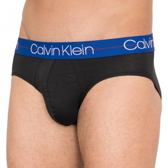 3PACK pánské slipy Calvin Klein černé (NB1896A-KL5)