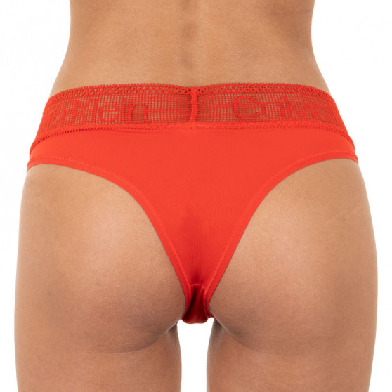 Dámské kalhotky Calvin Klein červené (QD3698E-DFU)