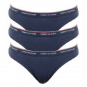 3PACK dámské kalhotky Tommy Hilfiger tmavě modré (UW0UW00043 416)