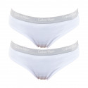 2PACK dámské kalhotky Calvin Klein bílé (QD3584E-100)