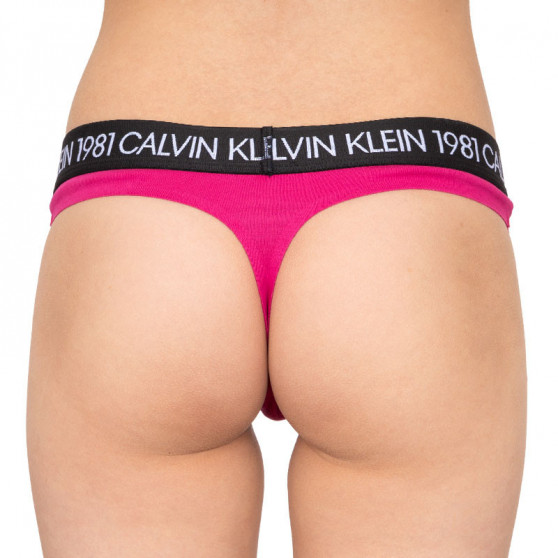 Dámská tanga Calvin Klein růžová (QF5448E-8ZK)