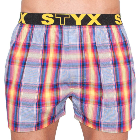 Pánské trenky Styx sportovní guma vícebarevné (B629)