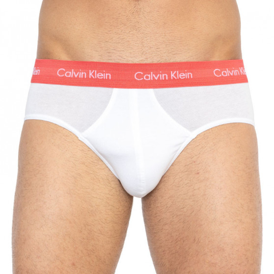 3PACK pánské slipy Calvin Klein bílé (U2661G-BUH)
