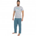 Pánské dlouhé pyžamo Molvy vícebarevné (AV-4311)