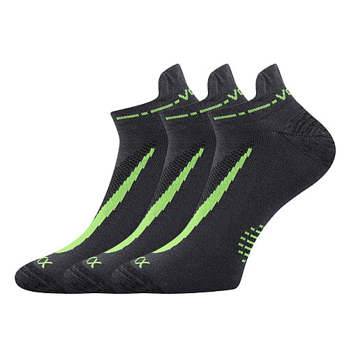 E-shop 3PACK ponožky VoXX tmavě šedé