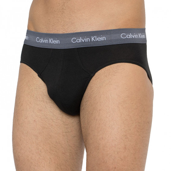 3PACK pánské slipy Calvin Klein černé (U2661G-ORA)