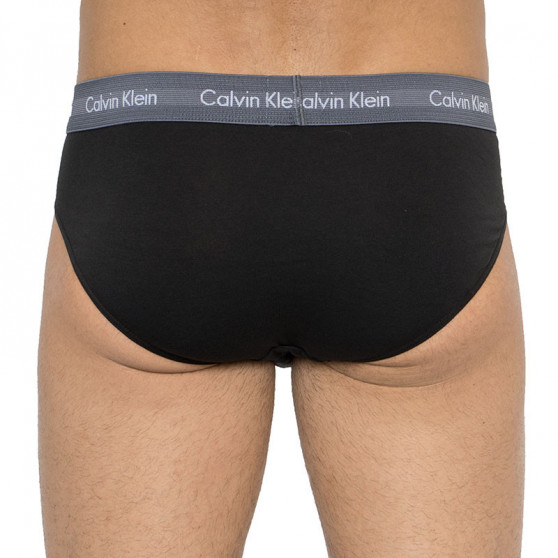 3PACK pánské slipy Calvin Klein černé (U2661G-ORA)