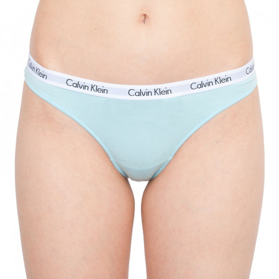 3PACK dámská tanga Calvin Klein vícebarevná (QD3587E-QT6)