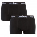 2PACK pánské boxerky Umbro černé (UM1700G)