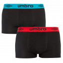 2PACK pánské boxerky Umbro černé (UMUM0245)