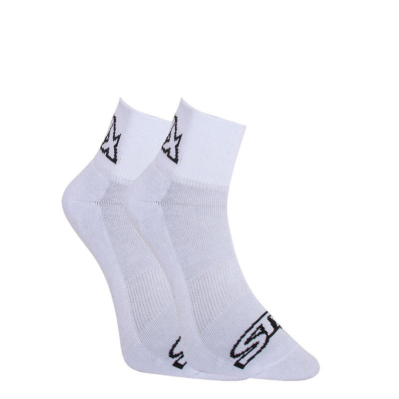 E-shop Ponožky Styx kotníkové bílé s černým logem